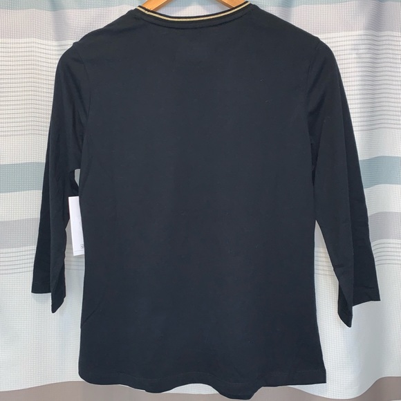 Anne Klein Sport Women’s Black Shirt - Picture 2 of 3